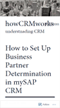 Mobile Screenshot of howcrmworks.com